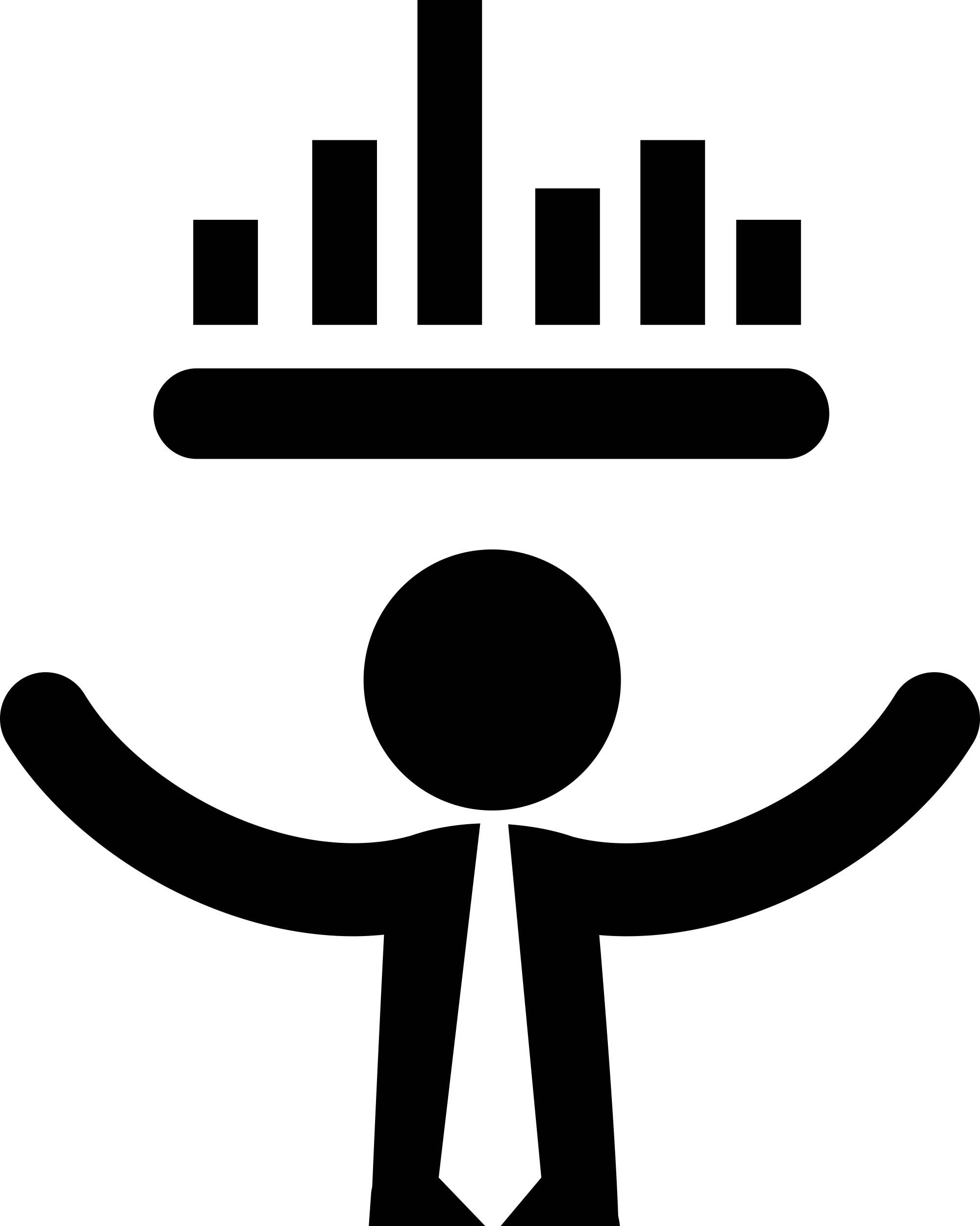 Businessman With Stats Bars Graphic Stencil Svg Design File Free Vectors